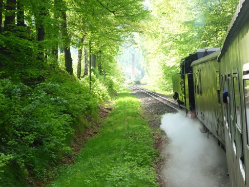 Zittauer Schmalspurbahn, Fahrt Richtung Oybin